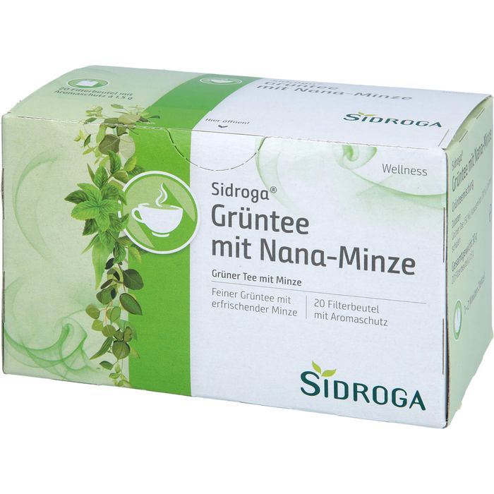 SIDROGA Wellness Grüntee m. Nana-Minze Filterb.