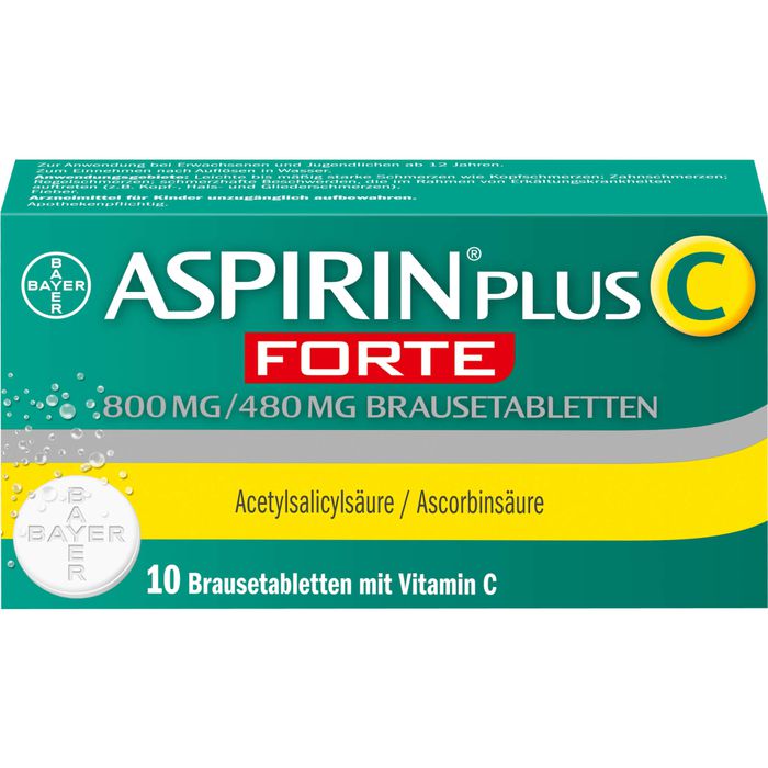 ASPIRIN plus C forte 800 mg/480 mg Brausetabletten