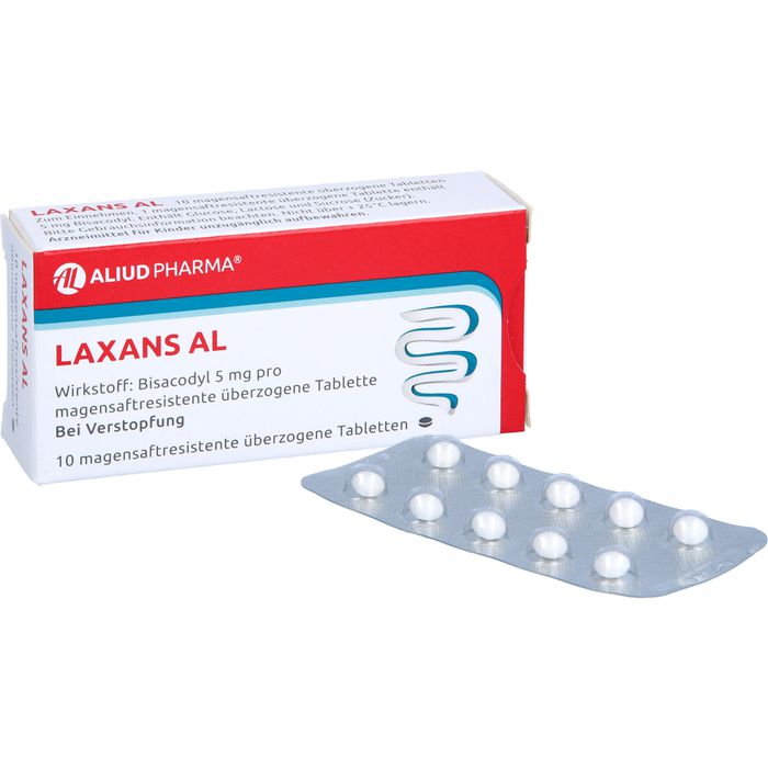 Angelini  Alaxa 5 mg Bisacodyl Laxatif 20 Comprimés Gastrorésistants