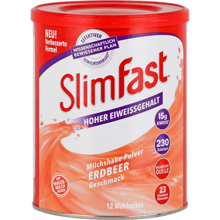 Slim Fast Pulver Erdbeere 438 G Abnehmen Dr Beckers Central Apotheke Online