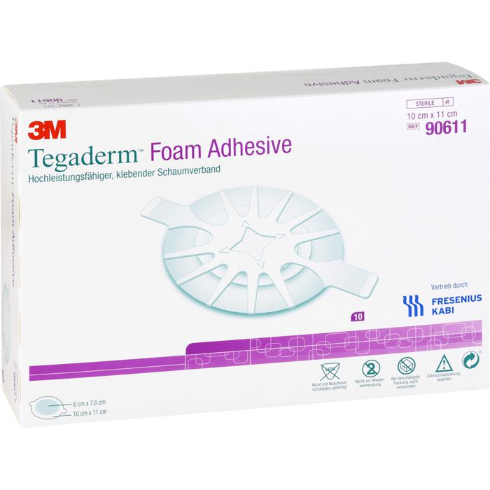 TEGADERM Foam Adhesive FK 10x11 cm oval 90611