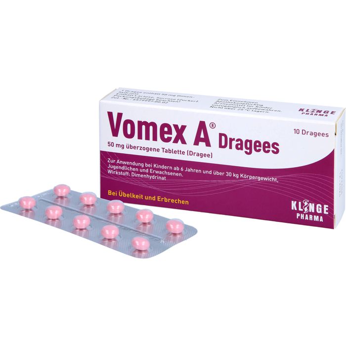 VOMEX A Dragees 50 mg überzogene Tabletten