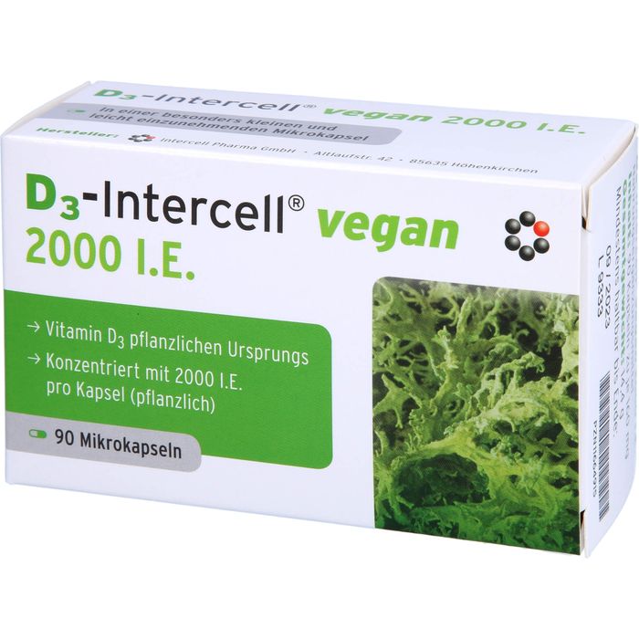 D3-INTERCELL vegan 2.000 I.E. Kapseln