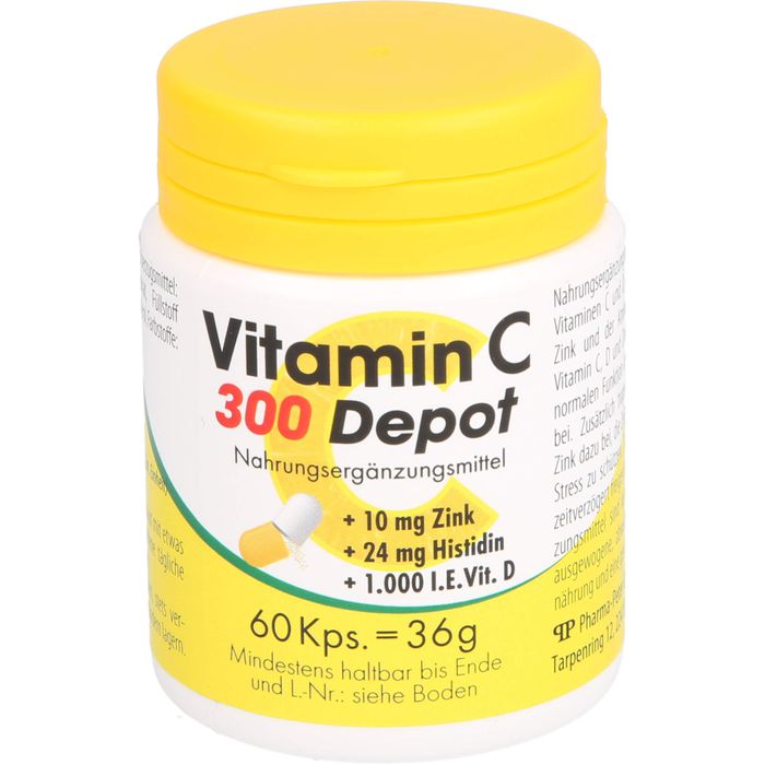VITAMIN C 300 Depot+Zink+Histidin+D Kapseln