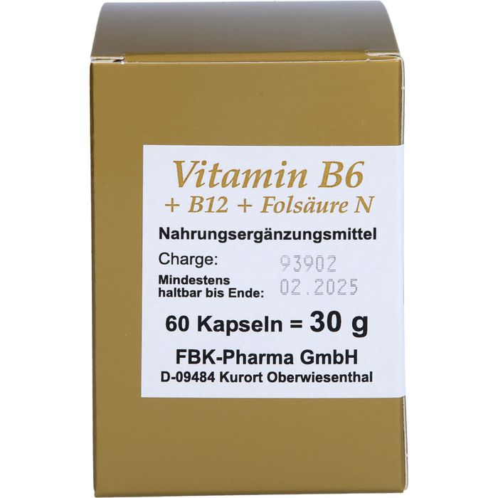 VITAMIN B6+B12+Folsäure N Kapseln