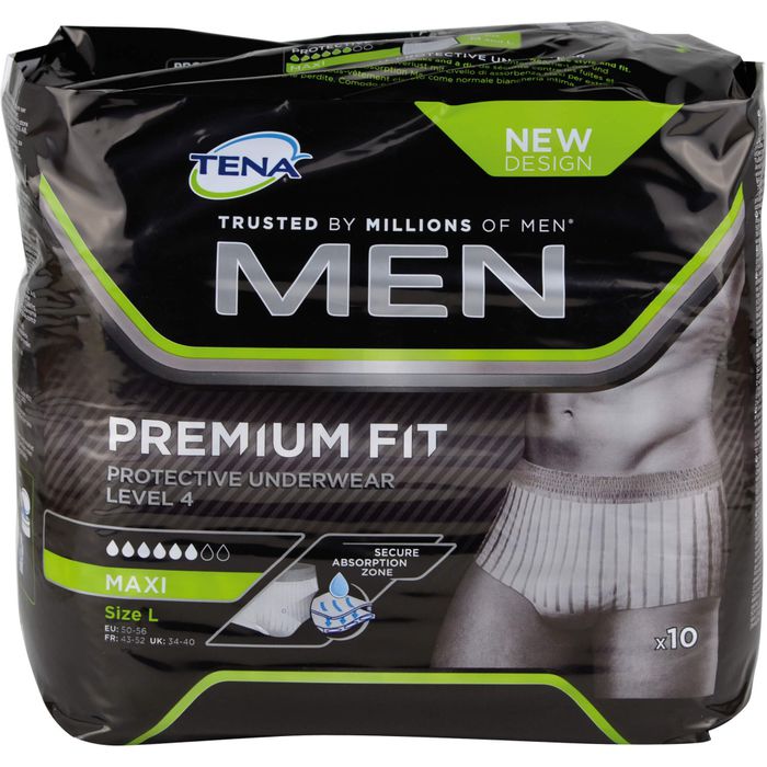 TENA MEN Level 4 Premium Fit Prot.Underwear L, 10 St - günstig bei ...