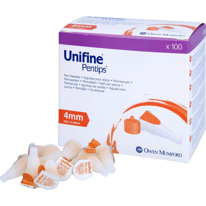 UNIFINE Pentips Kanüle 33 G 4 mm