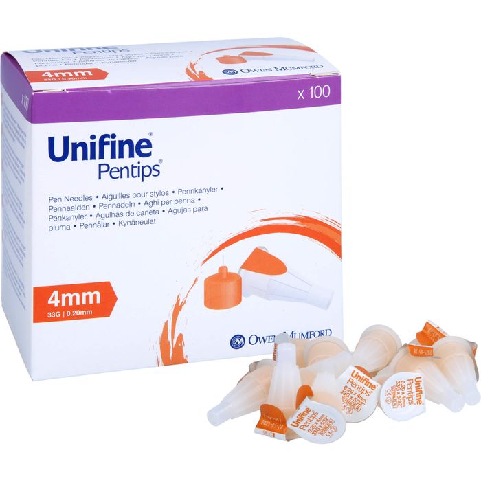 UNIFINE Pentips Kanüle 33 G 4 mm