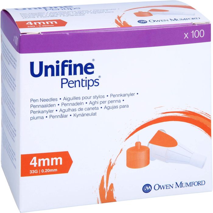 UNIFINE Pentips Kanüle 33 G 4 mm