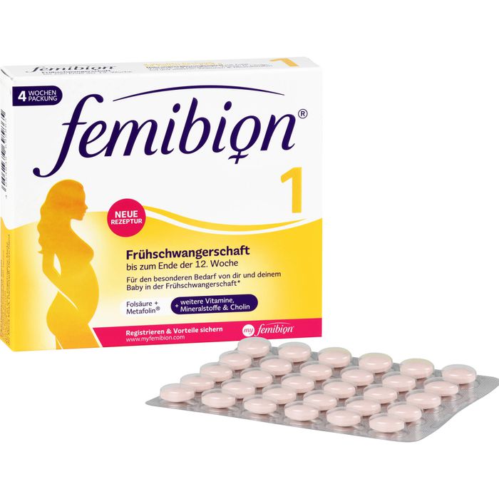 FEMIBION 1 Frühschwangerschaft Tabletten 28 St - Mutter & Kind -  Arzneimittel - ABF Fachapotheke