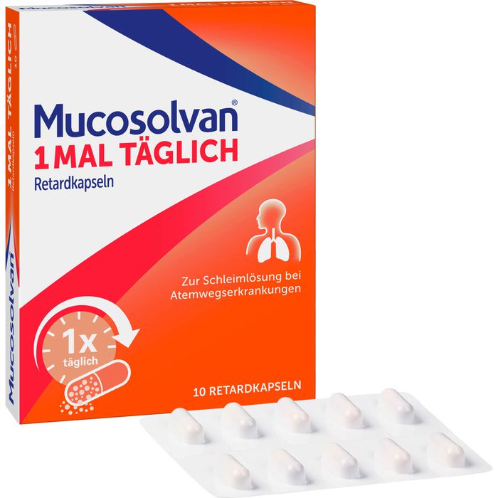 MUCOSOLVAN capsules met verlengde afgifte eenmaal daags