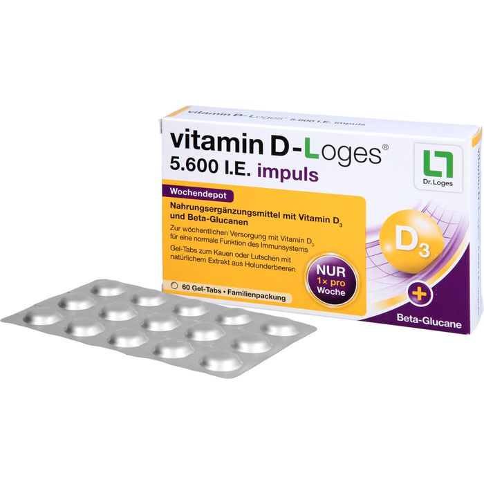 vitamin D-Loges 5.600 I.E impuls Kautabletten 60 St 