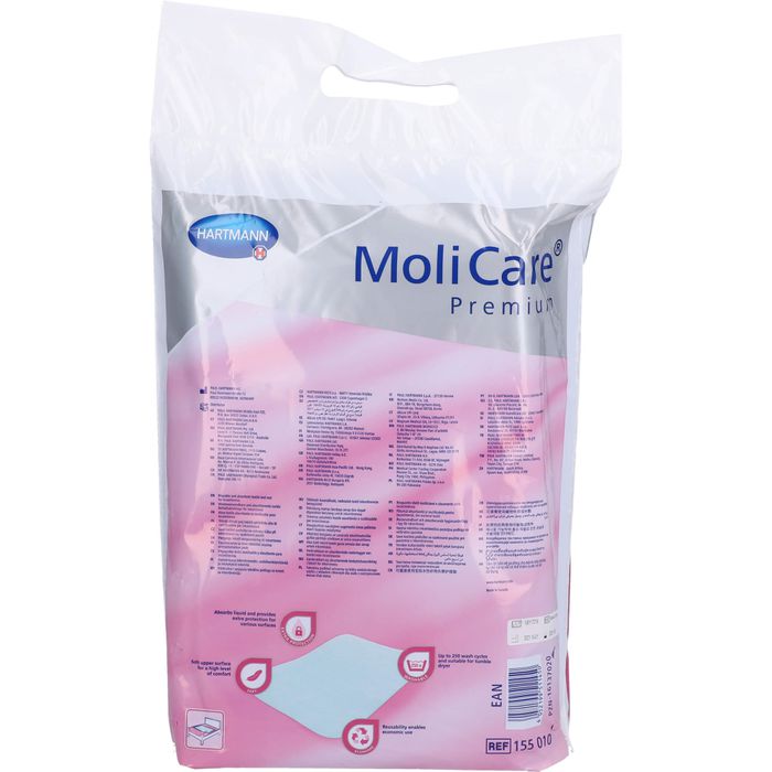 MOLICARE Premium Bed Mat Textile 7 Tropfen 85x90cm