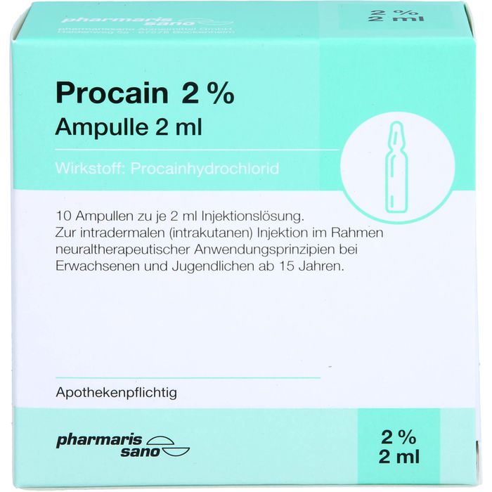 PROCAIN pharmarissano 2% Inj.-Lsg.Ampullen 2 ml