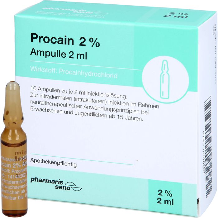 PROCAIN pharmarissano 2% Inj.-Lsg.Ampullen 2 ml