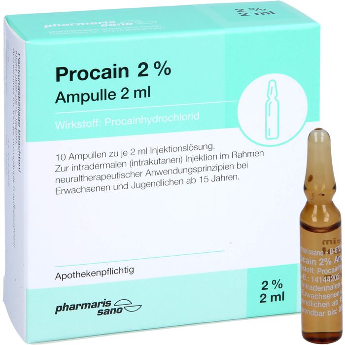 PROCAIN pharmarissano 2% Inj.-Lsg.Ampullen 2 ml