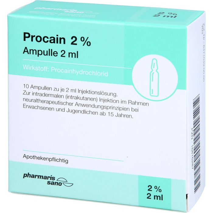 PROCAIN pharmarissano 2% Inj.-Lsg.Ampullen 2 ml