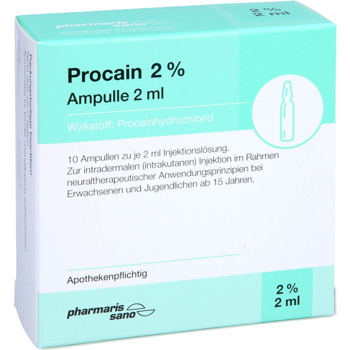 PROCAIN pharmarissano 2% Inj.-Lsg.Ampullen 2 ml