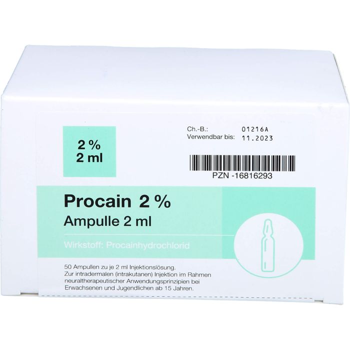 PROCAIN pharmarissano 2% Inj.-Lsg.Ampullen 2 ml