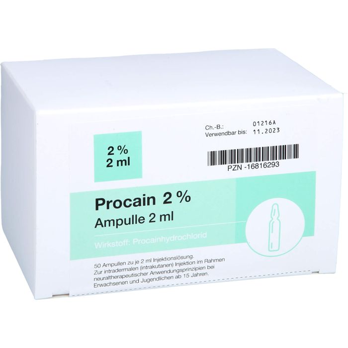 PROCAIN pharmarissano 2% Inj.-Lsg.Ampullen 2 ml