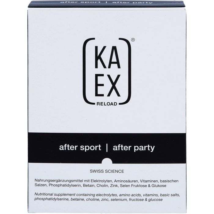 KAEX reload Pulver Trinkpulver after sport after party  mit Elektrolyten, Aminosäuren, Vitaminen