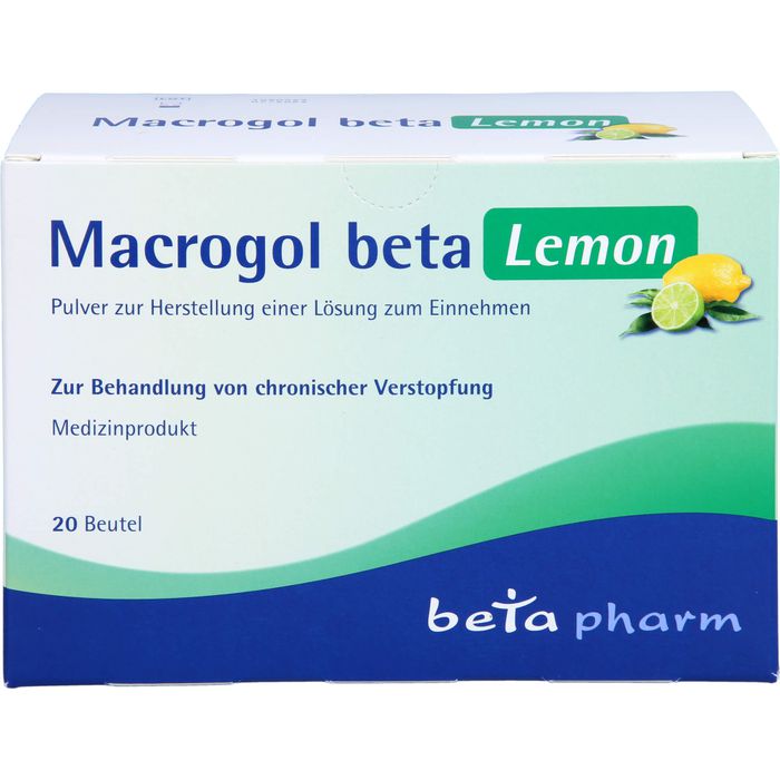 MACROGOL beta Lemon Plv.z.Her.e.Lsg.z.Einnehmen