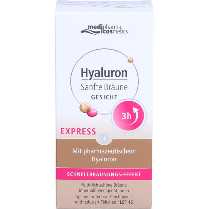 Medipharma Cosmetics HYALURON SANFTE Bräune Express Gesicht Creme