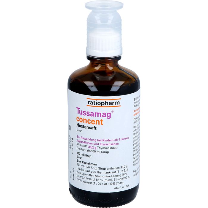 TUSSAMAG concent Hustensaft 30,2 g/100 ml Sirup