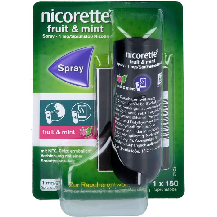NICORETTE Fruit & Mint Spray 1 mg/Sprühstoß NFC 1 St. - Sprays -  Raucherentwöhnung - Produkte 