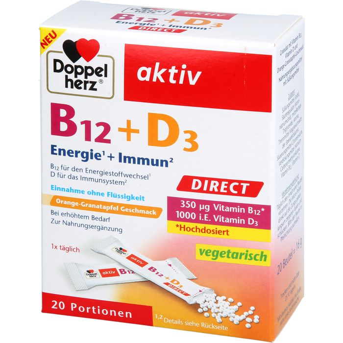 DOPPELHERZ B12+D3 DIRECT Pellets