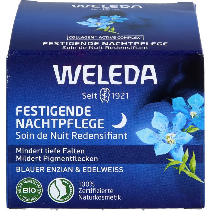 WELEDA festigende Nachtpflege blauer Enzian & Edelweiss