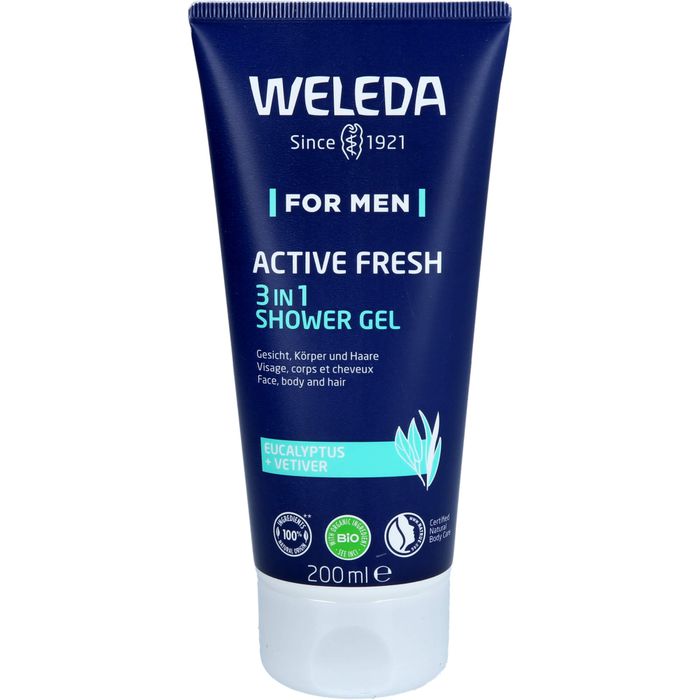 WELEDA for Men Active Fresh 3in1 Shower Gel