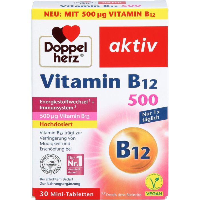 DOPPELHERZ Vitamin B12 500 Tabletten