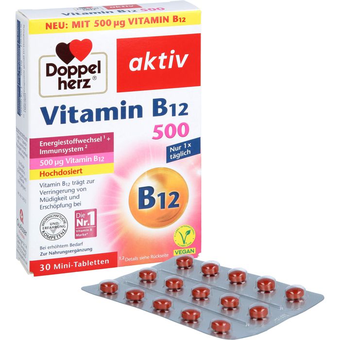 DOPPELHERZ Vitamin B12 500 Tabletten