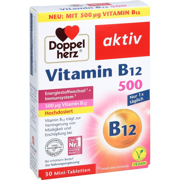 DOPPELHERZ Vitamin B12 500 Tabletten