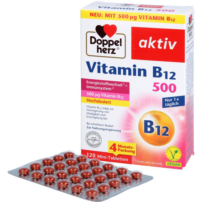 DOPPELHERZ Vitamin B12 500 Tabletten