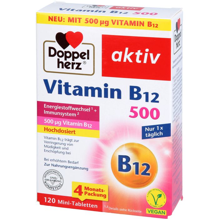 DOPPELHERZ Vitamin B12 500 Tabletten